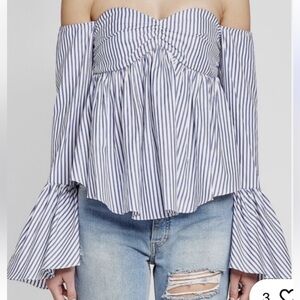 Caroline Constas Gabriella Off The Shoulder top